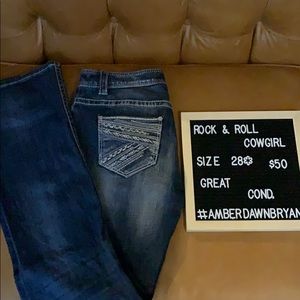 Rock and Roll Bootcut Cowgirl Jeans! Size 28!